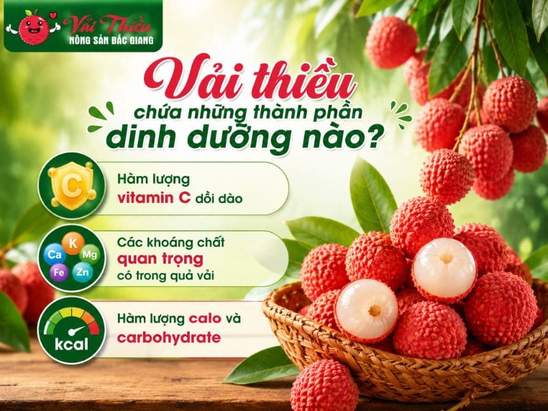 Giá trị dinh dưỡng của vải thiều