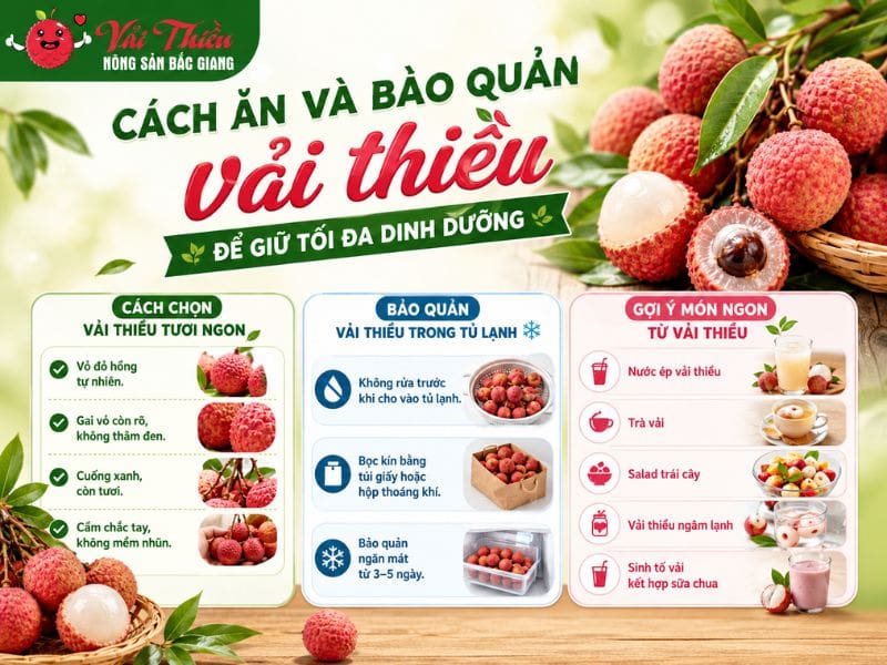 Giá trị dinh dưỡng của vải thiều