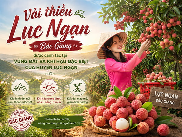 Vải thiều Lục Ngạn Bắc Giang đảm bảo tiêu chuẩn an toàn