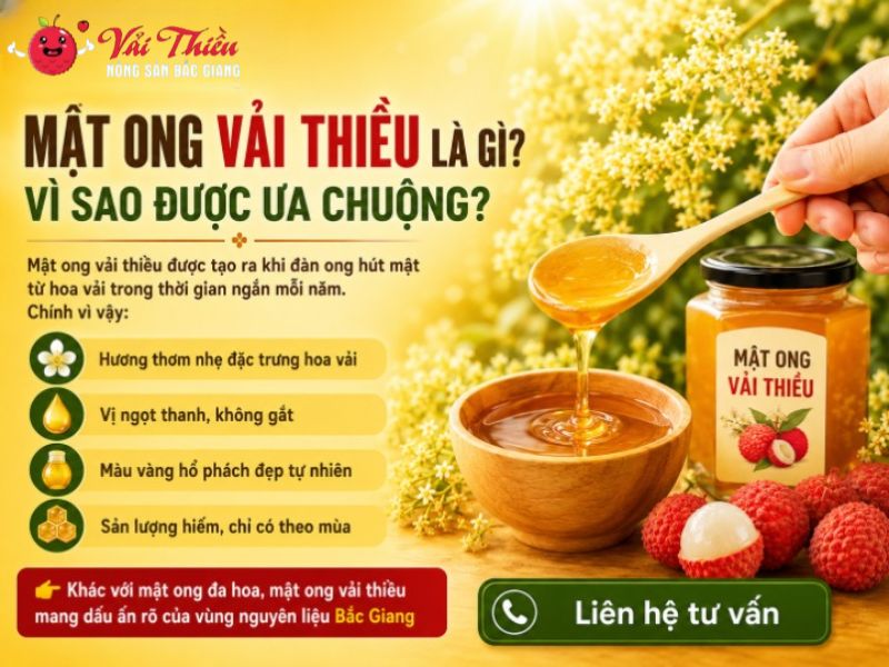 mật ong vải thiều