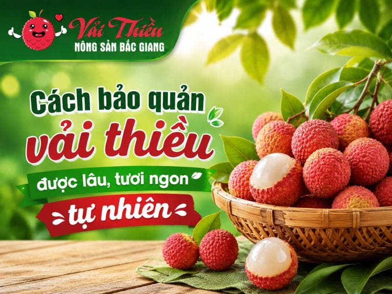 Cách bảo quản vải thiều được lâu