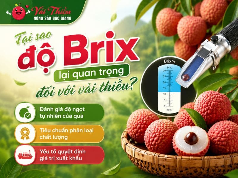 Độ Brix của vải thiều là gì