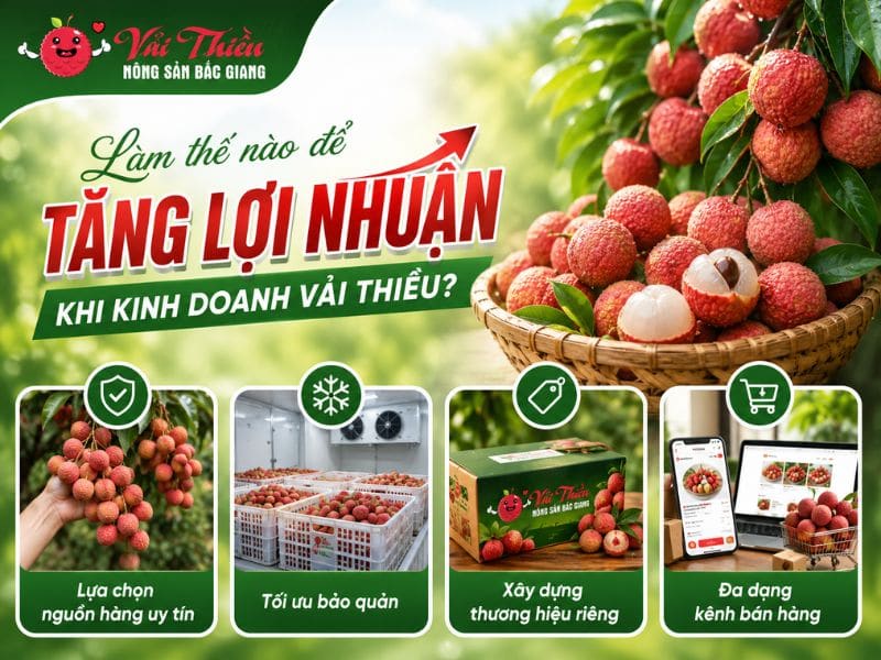 Kinh doanh vải thiều có lợi nhuận không