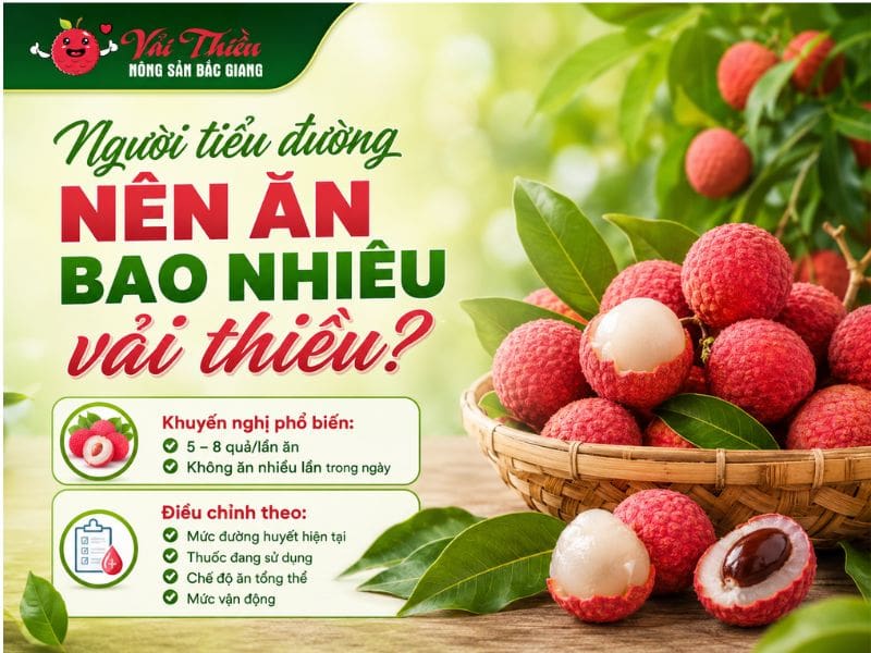 Người tiểu đường có ăn được vải thiều không