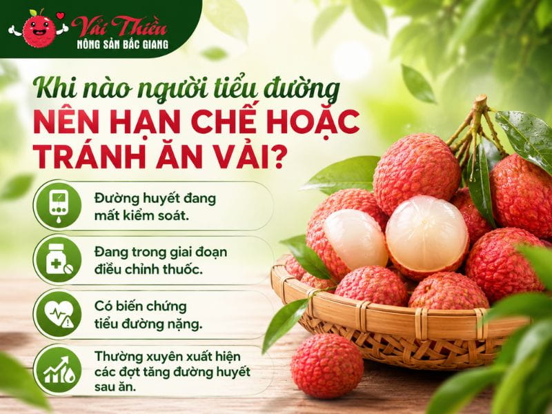 Người tiểu đường có ăn được vải thiều không