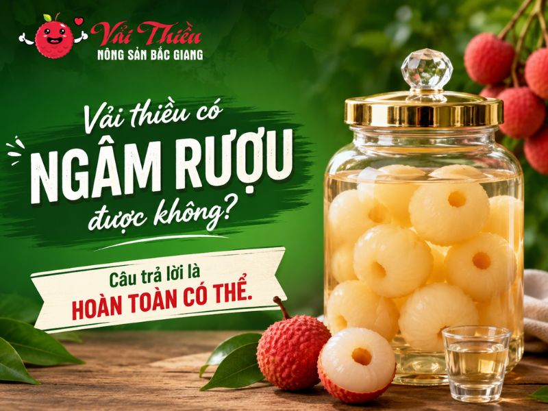 Vải thiều có ngâm rượu được không