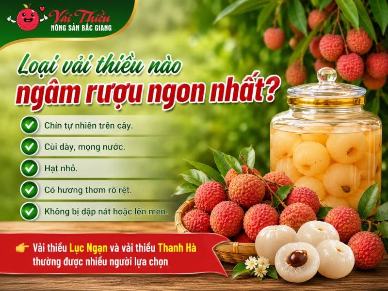 Vải thiều có ngâm rượu được không