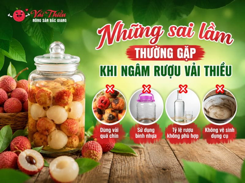 Vải thiều có ngâm rượu được không