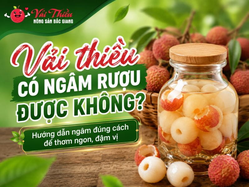 Vải thiều có ngâm rượu được không