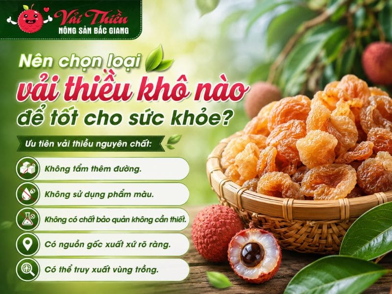 Vải thiều khô tốt cho tiêu hóa không