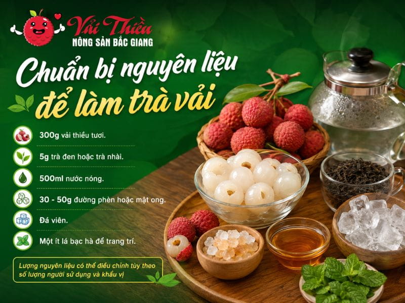 Cách Làm Trà Vải Tại Nhà