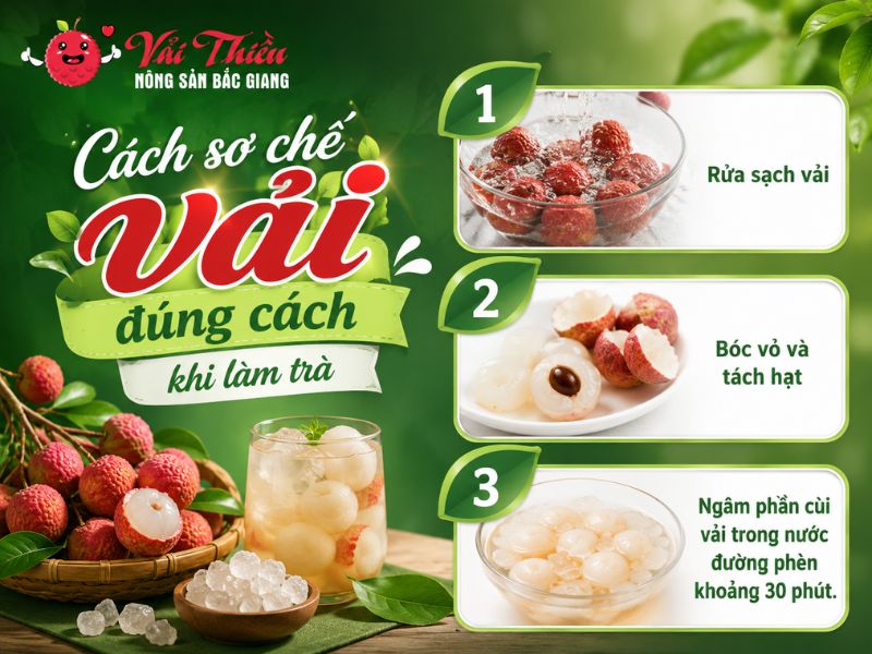 Cách Làm Trà Vải Tại Nhà